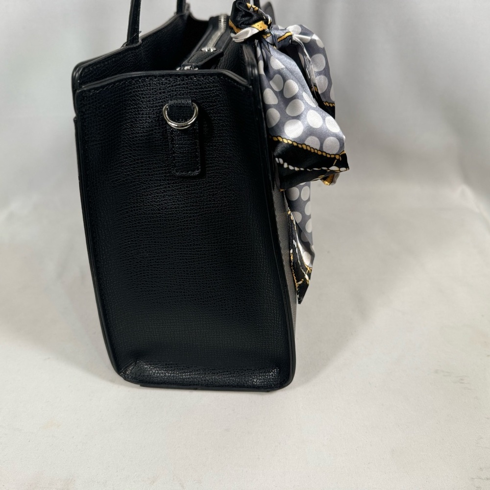 Karl Lagerfeld black Medallion Bag NWT and twilly (chain not included) - Picture 5 of 10